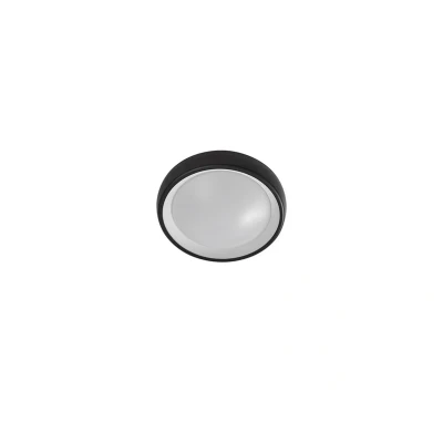 Abbildung von Lindby LED Außendeckenlampe Niniel, schwarz, Ø 25 cm