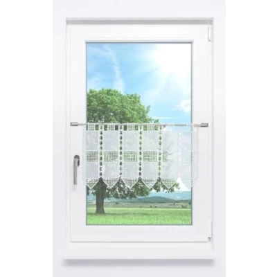Abbildung von Scheibengardine Kreuzchen Design, LYSEL®, (1 St), transparent, HxB 30x40cm