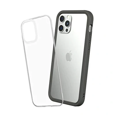 Abbildung von RhinoShield Modulares Case kompatibel mit [iPhone 12/12 Pro] Mod NX Anpassbare &amp; stoßdämpfende Schutzhülle im schlanken Design 3.5 Meter Fallschutz Graphite