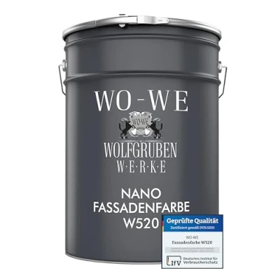 Abbildung von WO WE Fassadenfarbe Nano Außen Mauerfarbe Aussenfarbe W520, 0,75 20L, Hausfassaden
