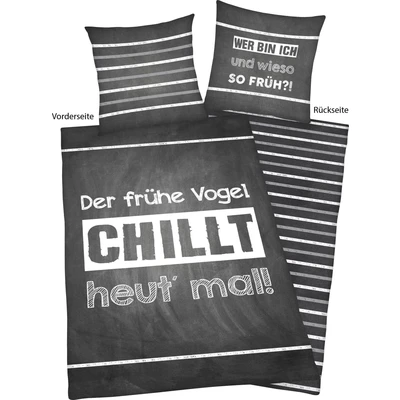 Abbildung von Herding Young Collection Wendebettwäsche &quot;Sprüche&quot;, (2 tlg.), mit lustigem Spruch