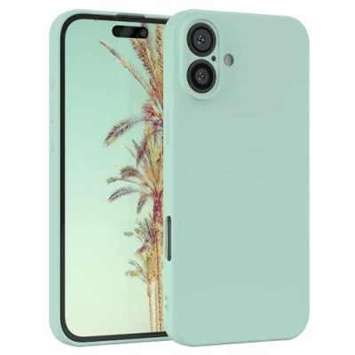 Abbildung von EAZY Case Silikonhülle für iPhone 16 Plus Hülle Silikon weich stoßfeste Handyhülle Schutzhülle mit Kameraschutz Dünn Premium Schutz Cover TPU Phone Bumper in Mint Grün