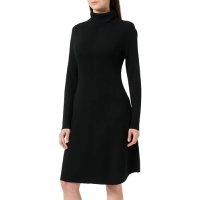 Abbildung von comma MIT Rollkragen Strickkleid, Damen, Größe: 46, Schwarz