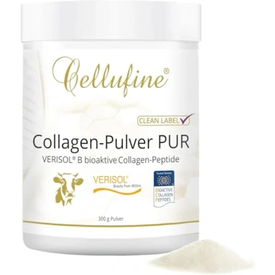 Abbildung von Cellufine® Premium VERISOL Collagen Pulver 300 g I Beauty Kollagen mit bioaktiven Peptiden natürlich &amp; ohne Konservierungsstoffe, 120 Portionen sehr hoher Bioverfügbarkeit