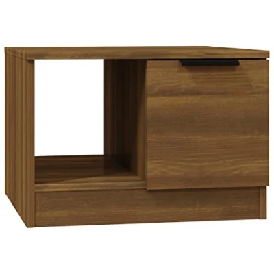 Abbildung von vidaXL Couchtisch Beistelltisch Wohnzimmertisch Kaffeetisch Sofatisch Teetisch Tisch Wohnzimmer Braun Eichen Optik 50x50x36cm Holzwerkstoff