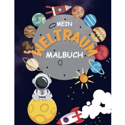 Abbildung von Galaktischer Malspaß Das Weltraum Malbuch für Kinder: Abenteuer im All: Planeten, Raketen, Astronauten und mehr