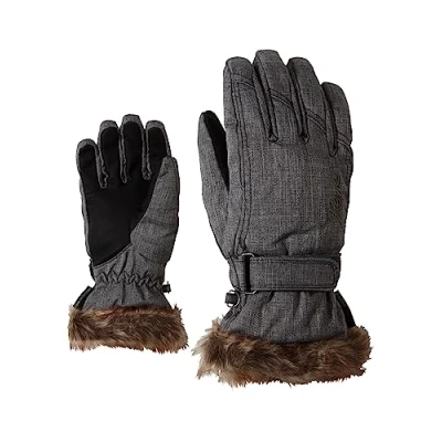 Abbildung von Ziener Fingerhandschuh, Damen, Größe: 38, Grey