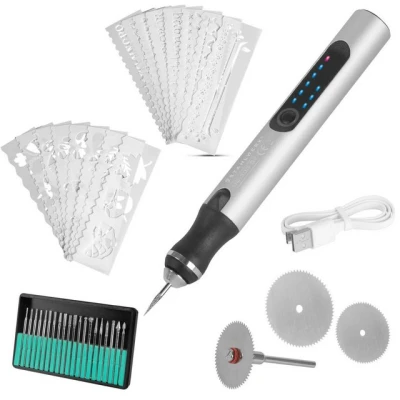 Abbildung von STAHLWERK Fräse USB Gravierstift UG 300 ST mit 8 W Akku Gravierer, (1 tlg), bis zu 18000 U/min