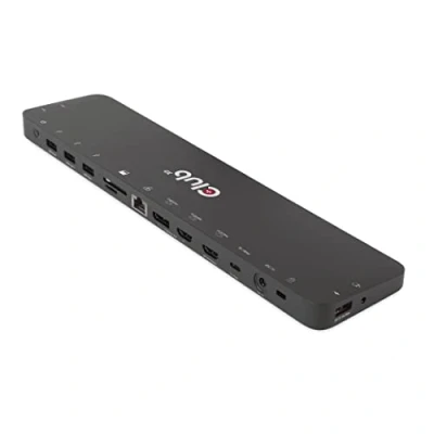 Abbildung von Club3D USB Gen1 Typ C Triple Display DP Alt Mode + Displaylink™ Dynamic PD Ladedock mit 120 Watt Netzteil