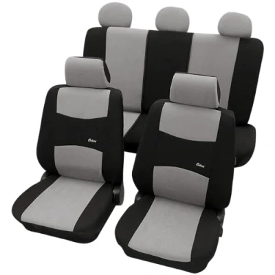 Abbildung von PETEX Auto Sitzbezüge Universal Komplett Set 11 teilig Colori grau, Eco Class mit SAB 1 Vario