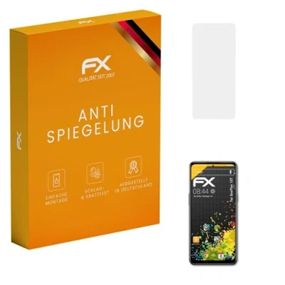 Abbildung von atFoliX Panzerfolie kompatibel mit OnePlus 10T Schutzfolie, entspiegelnde und stoßdämpfende FX Folie (3X)