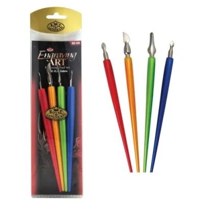 Abbildung von Royal &amp; Langnickel RD450 4 teilig Set, mit Engraving/Kratzgriffel