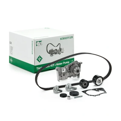 Abbildung von INA 530 0639 30 Wasserpumpe + Zahnriemensatz mit RENAULT: Megane 3 Schrägheck, CLIO 3, SCENIC 2