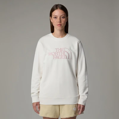 Abbildung von The North Face DREW PEAK Light CREW Sweatshirt, Damen, Größe: 44, White dune/metal pink
