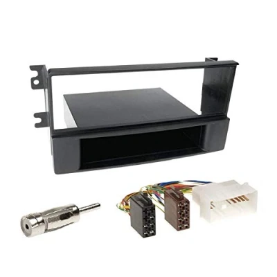Abbildung von 1 Din Radio Einbauset Blende Radioanschlusskabel Antennenadapter für Kia Sorento (BL/JC Facelift) 2006 2009