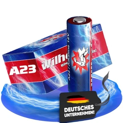 Abbildung von 1 x A23 12V Wilhelm Alkaline Batterien MN21 V23GA 23A L1028 12 Volt 55 mAh