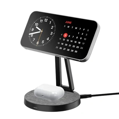Abbildung von Xlayer Magfix Pro 2 In 1 Kabelloses Ladegerät 15W Schwarz