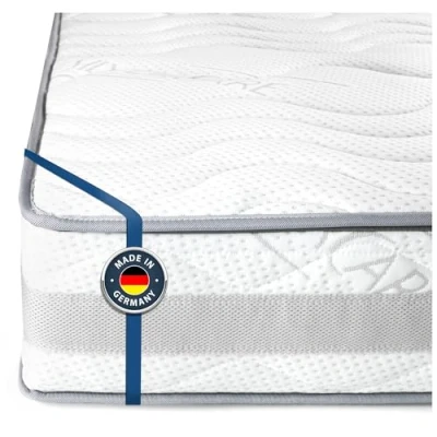 Abbildung von BMM Matratze 120x190cm Komfort 23 H4 extra fest/Kaltschaummatratze Öko Tex Zertifiziert/ergonomische 7 Zonen Höhe 23cm / Matratzen produziert in Deutschland