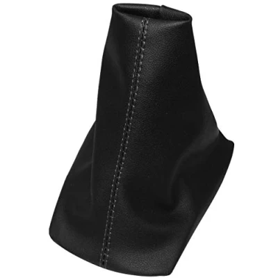Abbildung von AERZETIX: Schaltsack schaltmanschette kunstleder schwarz mit schwarzen nähten
