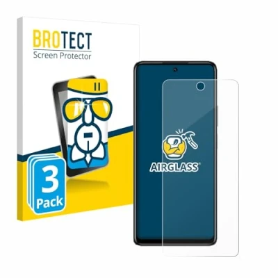 Abbildung von BROTECT Schutzglas für Infinix Hot 40 Pro (3 Stück) Schutzfolie Panzer Folie Glas [Extrem Kratzfest 9H, Anti Fingerprint, Ultra Transparent]