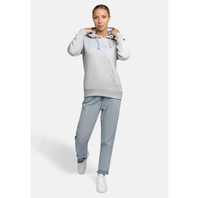 Abbildung von Lonsdale Balnacoil Kapuzenpullover, Damen, Größe: Large, Marl grey light pastel blue