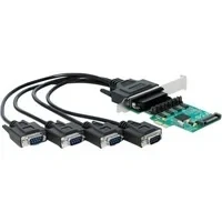 Abbildung von PCIe x1 Karte auf 4 x Seriell RS 232 mit 5V oder 12V, Schnittstellenkarte