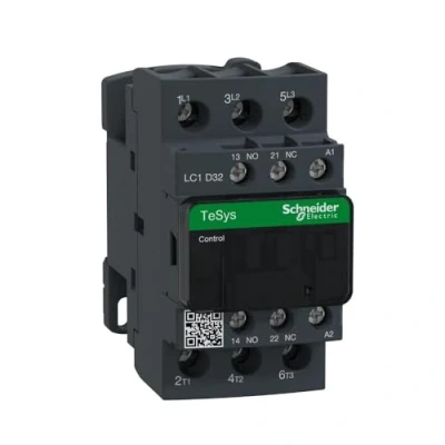 Abbildung von Schneider Electric Leistungsschütz LC1D 3p, +1S+1Ö, 15 kW, 32 A, 400 V AC3, Spule 24 AC, LC1D32B7