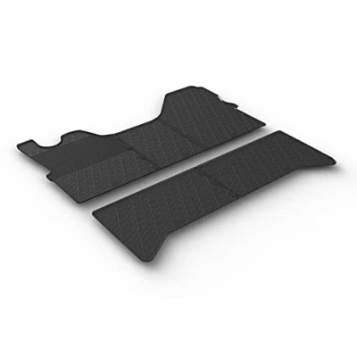 Abbildung von Gledring 0919 Fußmattensatz Gummi vorne und hinten 5 schwarz 750mm 550mm IVECO: DAILY 6 Kastenwagen, Pritsche/Fahrgestell