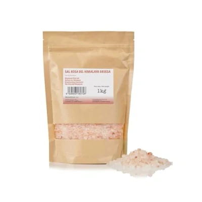 Abbildung von FRISAFRAN Himalaya salz grob 1kg Rosa Kristallsalz Steinsalz Natürliche Feines Rosasalz grobes für salzmühle
