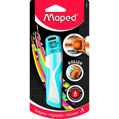 Abbildung von Maped Roll Textmarker mit Dekor FLUO PEPS blau