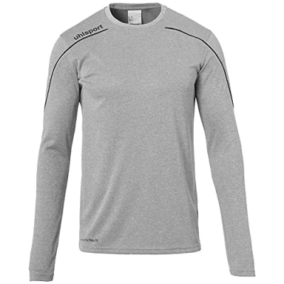 Abbildung von uhlsport Kinder Stream 22 Langarm Trikot, Dark grau Melange/Schwarz, 128