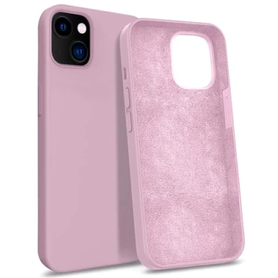 Abbildung von MyGadget Hülle kompatibel mit iPhone 14 Gummierte Handyhülle [ 3 Layer Struktur ] Schutzhülle Soft Inlay &amp; Hardcase Cover außen Rosa