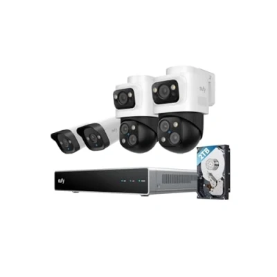 Abbildung von eufy PoE NVR Sicherheitssystem S4, 2x Bullet PTZ Kameras, Kameras