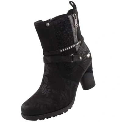 Abbildung von Mustang Cowboy/Bikerstiefelette, Damen, Größe: 41, Zwart Schuhe