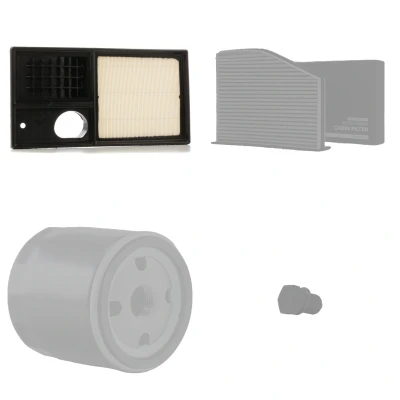 Abbildung von MAPCO 68830 Filter Satz vierteilig VOLKSWAGEN: Golf 6, 5 Schrägheck, Caddy 3 Kombi, SKODA: Octavia 2 Combi, SEAT: Altea XL, Leon II Schrägheck