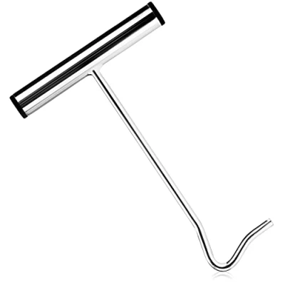 Abbildung von com four® 1x Heringzieher aus Edelstahl Hakenzieher zum einfachen Entfernen von Heringen und Haken Zeltzubehör für Camping Outdoor (Edelstahl 1 Stück)