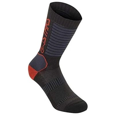 Abbildung von Alpinestars Unisex Paragon Lite Socken 19 Bekleidung, Schwarz/Hellrot, M