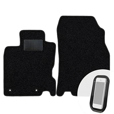 Abbildung von moto MOLTICO Vorne Fußmatten Auto Velours Autoteppiche Schwarz Automatten Set 2 teilig passend für Renault Kadjar 2015 2022
