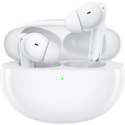 Abbildung von OPPO Enco Free2 kabellose Kopfhörer, bis zu 30 Stunden Laufzeit, Kopfhörer: 41 mAh, Lade Case: 480 42 dB aktive Geräuschunterdrückung (ANC), Bluetooth 5.2, Sound Equalizer, USB Typ C, weiß