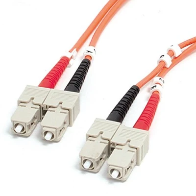 Abbildung von StarTech.com 1m (3.3ft) SC to OM1 Multimode Fiber Optic Cable, 62.5/125 Size, 10G Networks, LSZH Patch Cord (FIBSCSC1)