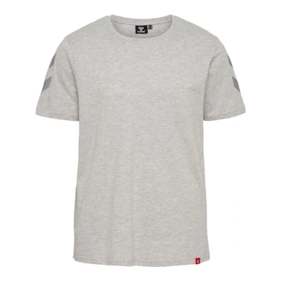 Abbildung von Hummel Legacy Chevron Tshirt print, Herren, Größe: Medium, Grey melange