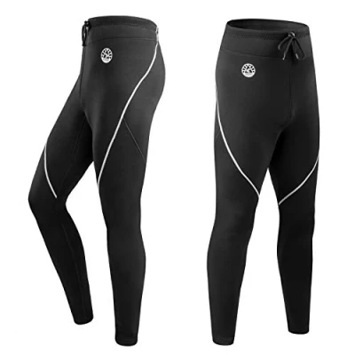 Abbildung von ZCCO Herren Neoprenanzug, 1,5 mm lang, Neopren, zum Surfen, Kajakfahren, Schwimmen, Tauchen, Kanufahren (QSK grau, 4XL)