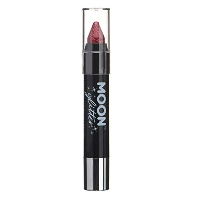 Abbildung von Holographischer Glitzer Lackstift/Körperkreide Make up für das Gesicht &amp; Körper von Moon Glitter 3.5gr Rot