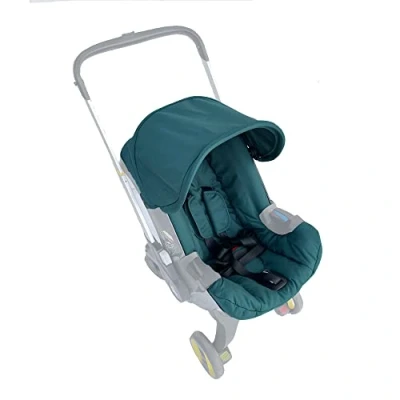 Abbildung von Wickelsitz Set, Baldachin Sonnenschutz, kompatibel mit Doona Kinderwagen (grün)
