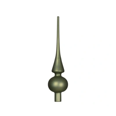 Abbildung von Decoris season decorations Christbaumspitze, Christbaumspitze Glas 26cm Rosmarin matt