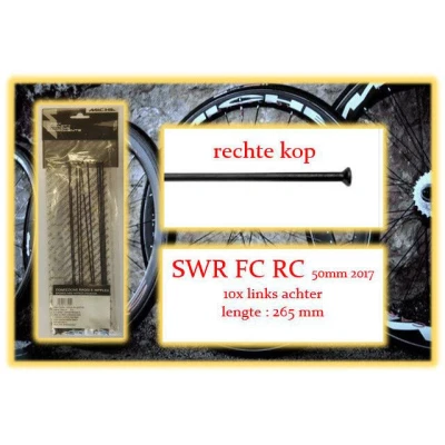 Abbildung von Miche Speiche und Nippel. 5x La SWR FC RC 50mm Drahtfelge 2017