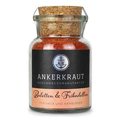 Abbildung von Ankerkraut Buletten &amp; Fleischpflanzerl, Gewürzmischung für und Frikadellen, 100g im Korkenglas