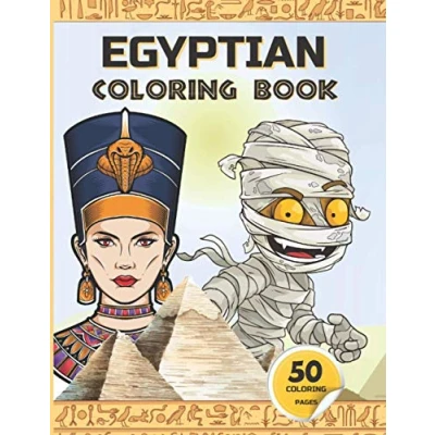 Abbildung von EGYPTIAN coloring BOOK: Ancient EGYPT book FOR kids Gods of Mythology, Pharaohs and Queens, mummies, more. (ANCIENT KIDS, Band 2)