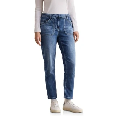 Abbildung von Cecil Casual FIT Jeans Straight Leg, Damen, Größe: 31x28, Blau