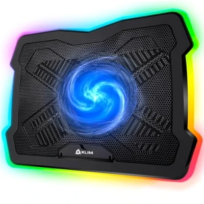 Abbildung von KLIM Notebook Kühler Ultimate, Laptop mit RGB Beleuchtung, für 11 bis 17 Zoll Laptops